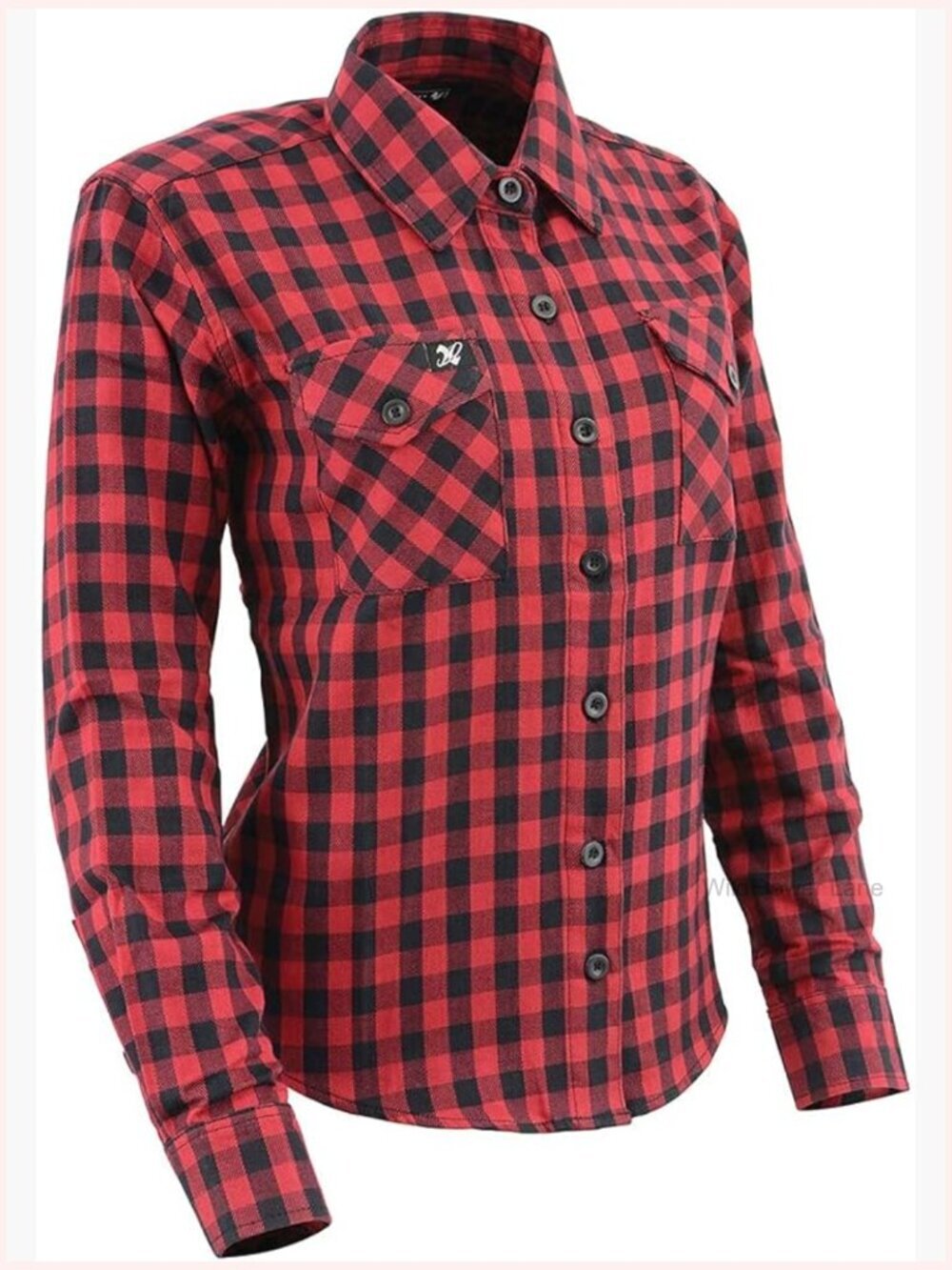 Women's Long Sleeve Cotton Flannel Button Down Shirt